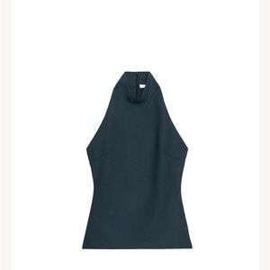 CREPE HALTER TOP
PETROL BLUE